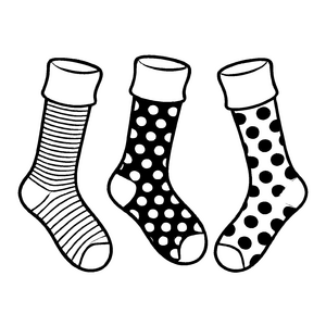 Kreative Damen-Socken mit fröhlichen Mustern Ausmalmotiv für stilbewusste Künstler