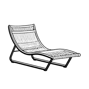 Wunderbares Gartenliegen-Ausmalbild für Groß und Klein