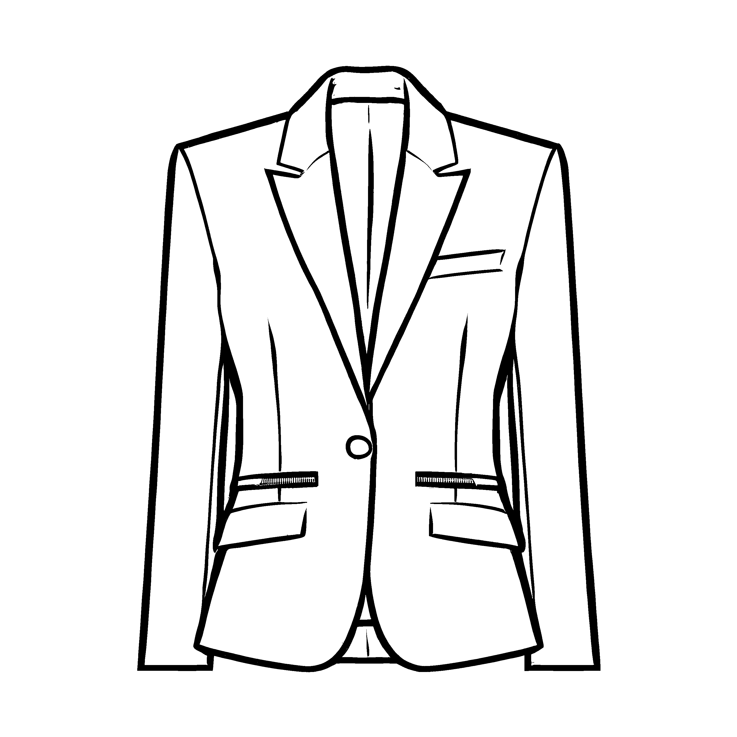 Eleganter Damen-Blazer mit schickem Schnitt Ausmalmotivation für kreative Fashionistas