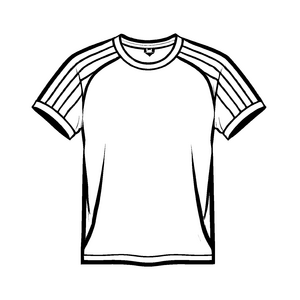 Stylishes Herren T-Shirt mit spannenden Streifen-Motiven Ausmalbild für kreative Fashion-Enthusiasten