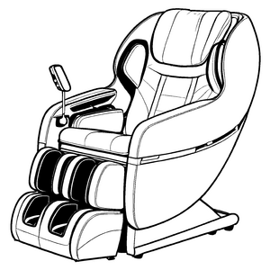 Futuristischer Massagesessel mit tollen Funktionen Ausmalbild für entspannte Abenteurer der Gemütlichkeit