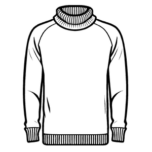 Bequemer Damen-Pullover mit lässigem Design Ausmalbild für kreative Trendsetter