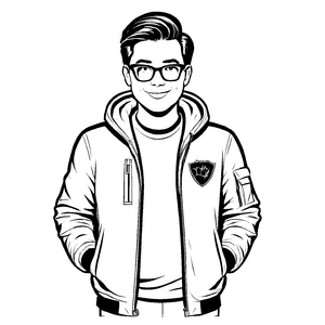 Süßes Geeks-Malbild für Kinder