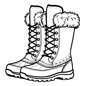 Fluffige Damen-Schuhe mit coolen großen Reißverschlüssen Malvorlage für modische Traumfänger