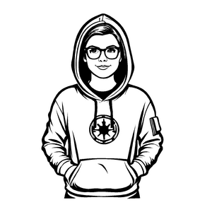 Einzigartiges Nerds-Malbild für kleine Künstler