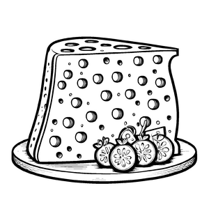 Einzigartiges Käse-Bastelmotiv zum kreativen Gestalten