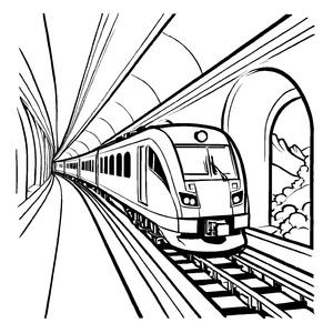 Magisches Tunnel-Bastelmotiv für Kinder