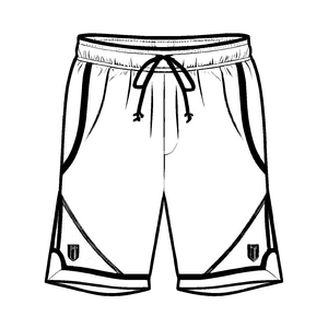 Bequeme Herren-Shorts mit hübscher Schleife Malvorlage für modebewusste Kreativköpfe!