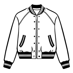 Sportliche Damenjacke mit bunten Farbakzenten Ausmalmotiv für kreative Fashionistas
