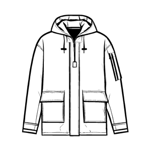 Elegante Herrenjacke mit coolen schwarzen Streifen Ausmalbild für stilvolle Entdecker
