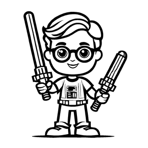 Märchenhaftes Geeks-Bastelmotiv zum Basteln und Malen