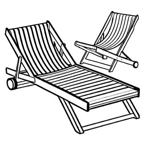 Süßes Gartenliegen-Bastelmotiv zum Entdecken und Gestalten