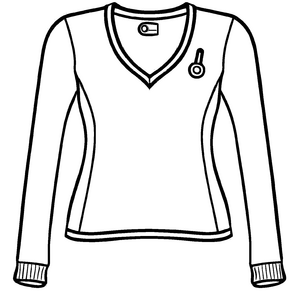 Eleganter Damen-Pullover mit klassischem Kragen Ausmalbild für stilvolle Modedesigner