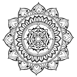 Verwirrendes Mandala-Mix mit beeindruckenden Mustern Ausmalvorlage für fantasievolle Farbexperten