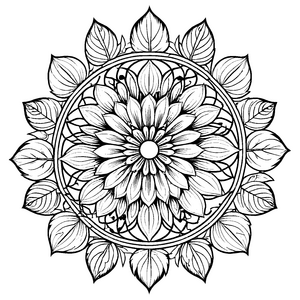 Vielseitiges Mandala Mix mit komplexen Designs Ausmalvorlage für kunterbunte Traumtänzer auf gigantischer Farbenreise