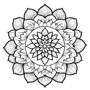 Intrigierendes Mandala Mix mit komplexen Mustern Ausmalbild für fantasievolle Entdecker auf farbenreicher Reise