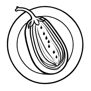 Schillernde Aubergine mit erfrischenden Wassertropfen Ausmalbild für spritzige Künstlerinnen und Künstler