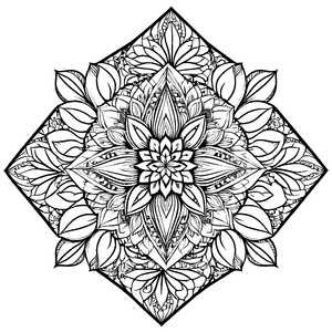 Fesselndes Mandala Mix mit eleganten Mustern Ausmalbild für kreative Träumer auf inspirierenden Farbexpeditionen
