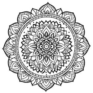 Faszinierendes Mandala Mix mit kunstvollen Motiven Ausmalvorlage für neugierige Farbentdecker auf magischen Kreativreisen