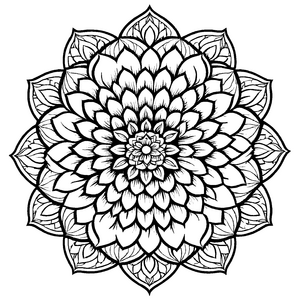Faszinierendes Mandala Mix mit hypnotisierenden Formen Bastelmotiv für kreative Träumer auf abenteuerlichen Farbexpeditionen