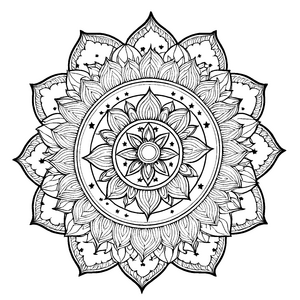 Fesselndes Mandala Mix mit funkelnden Rädern Ausmalbild für mutige Künstler auf fantastischen Farbenabenteuern