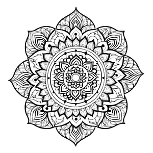 Verzauberndes Mandala Mix mit spiralförmigen Designs Ausmalvorlage für fantasievolle Farbkünstler auf aufregenden Traumreisen