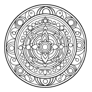 Einzigartiges Mandala Mix mit eleganten Spiralmustern Ausmalmotiv für fantasievolle Entdecker auf bunten Abenteuern