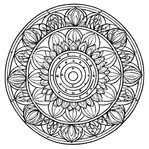Faszinierendes Mandala Mix mit hypnotisierenden Designs Malvorlage für neugierige Entdecker auf kreativer Farbexpedition