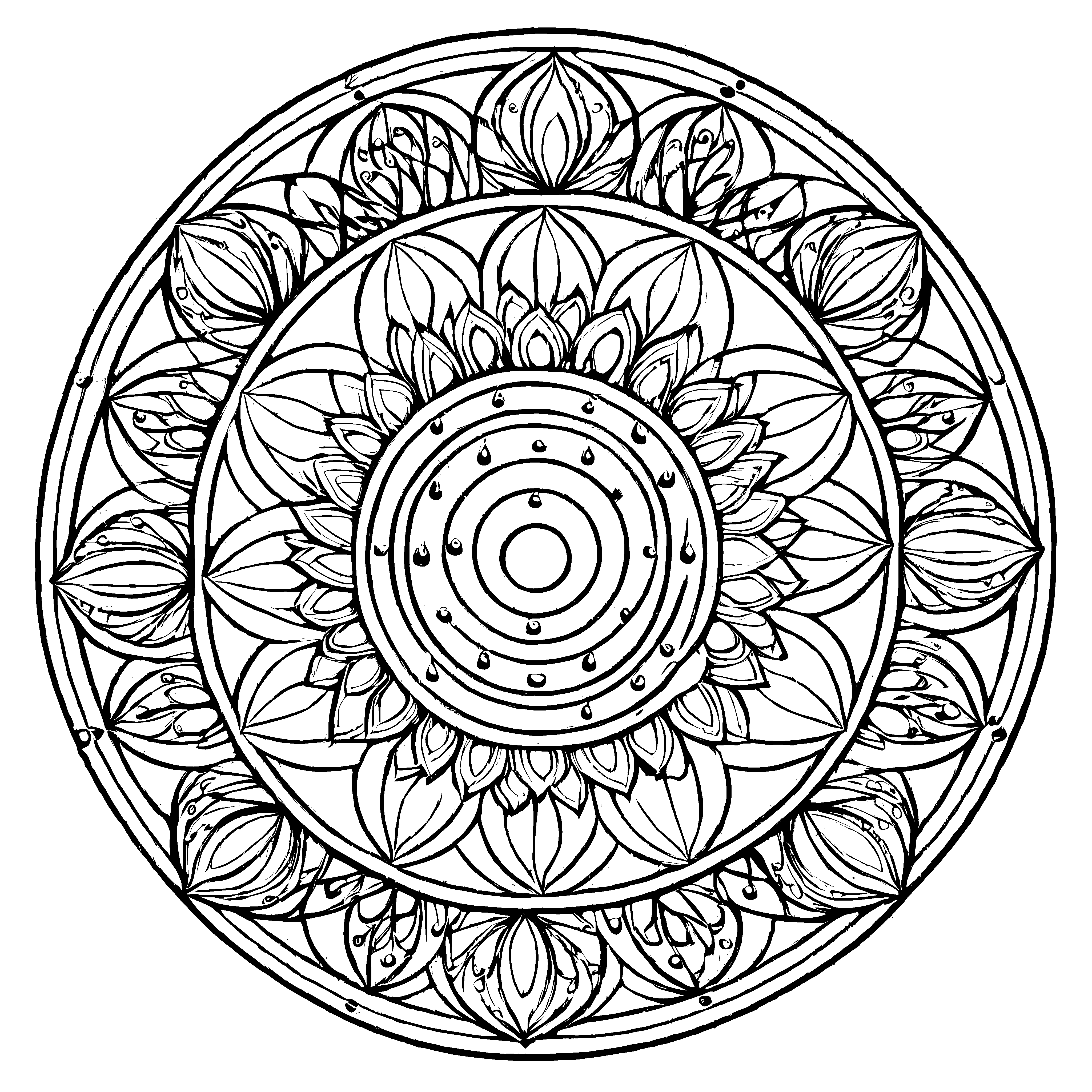 Faszinierendes Mandala Mix mit hypnotisierenden Designs Malvorlage für neugierige Entdecker auf kreativer Farbexpedition