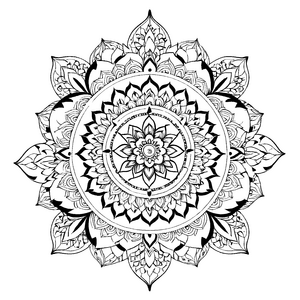 Kunstvolles Mandala Mix mit detailreichen geometrischen Formen Ausmalvorlage für neugierige Farbabenteurer auf kreativer Entdeckungstour