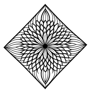 Fantasievolles Mandala Mix mit mystischen Symbolen Ausmalbild für kleine Visionäre auf bunten Entfaltungstouren