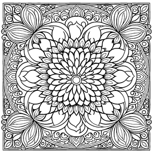Faszinierendes Mandala Mix mit kunstvollen Kreisen Ausmalmotiv für fantasievolle Farbenfänger auf inspirierenden Kreativreisen