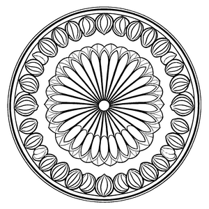 Fantasievolles Mandala Mix mit spannenden geometrischen Mustern Ausmalmotiv für kreative Farbenkünstler auf aufregenden Entdeckungsreisen