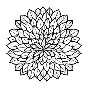 Faszinierendes Mandala mit zartem geometrischem Muster Malvorlage für kreative Abenteuerer und träumerische Farbentdecker