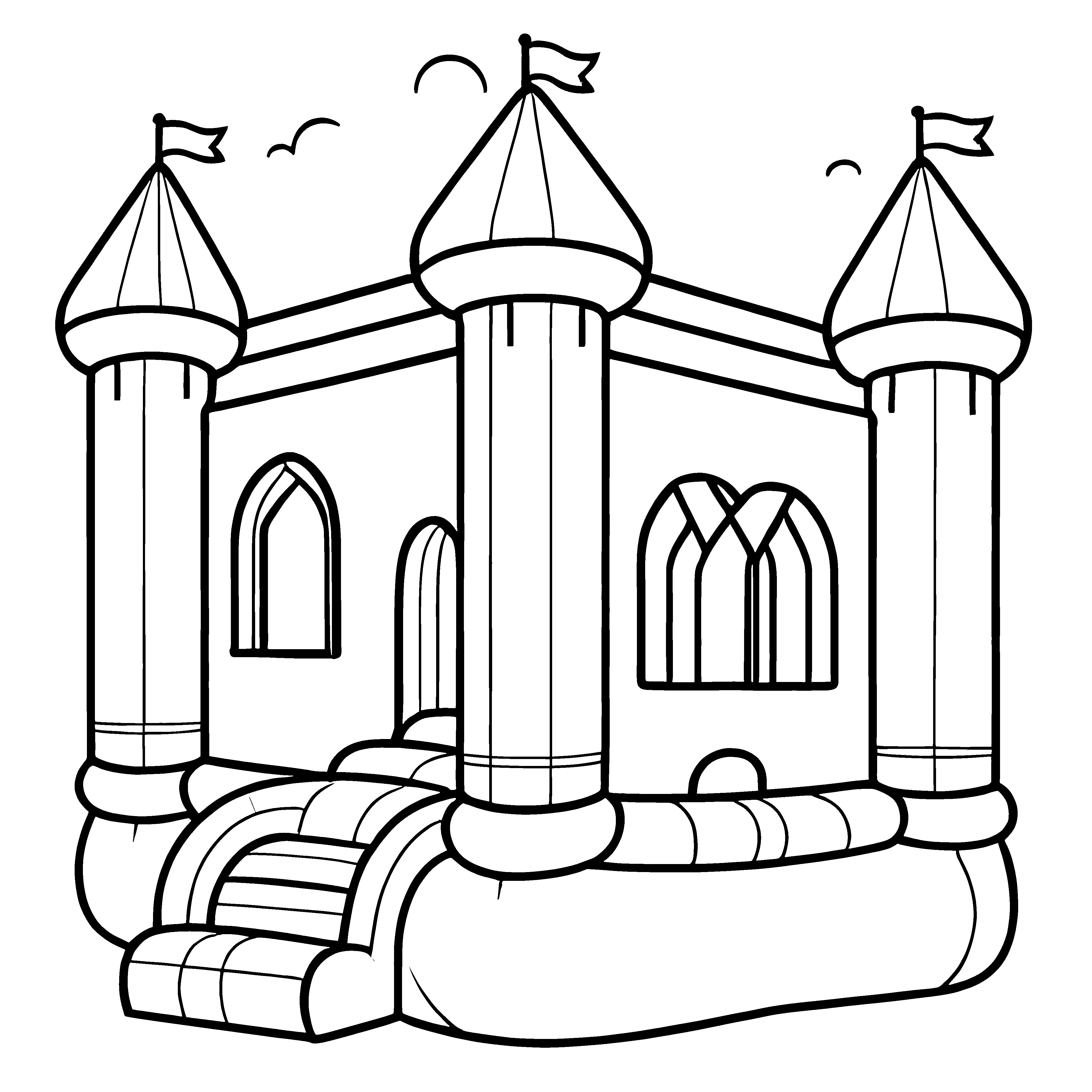 H pfburg Mit T rmen Und Bunten Flaggen Ausmalbild F r Kleine Entdecker H pfburg Mit T rmen Und Bunten Flaggen Ausmalbild F r Kleine Entdecker