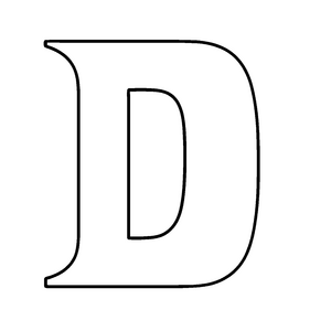 Faszinierender Buchstabe D als kreative Malvorlage für neugierige Entdecker