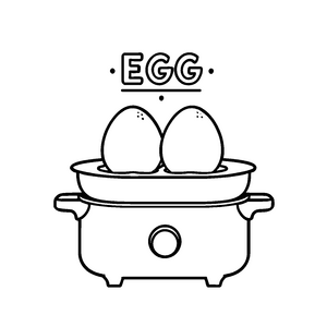 Spaßige Eier im Nest Malvorlage für kleine Entdecker