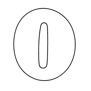 Faszinierendes O mit einzigartiger Form Ausmalbild für kleine Buchstaben-Künstler