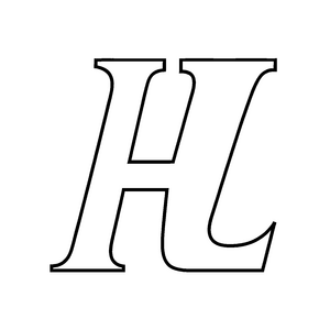 Faszinierender Buchstabe H in kräftigen Konturen Ausmalvorlage für kleine Helden der Schriftkunst