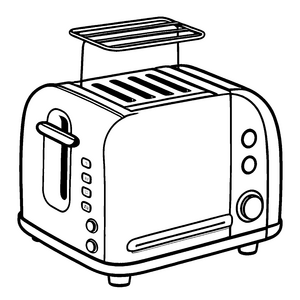 Praktischer Toaster mit zauberhaftem Toast Motiv für fröhliche Frühstückszauberer