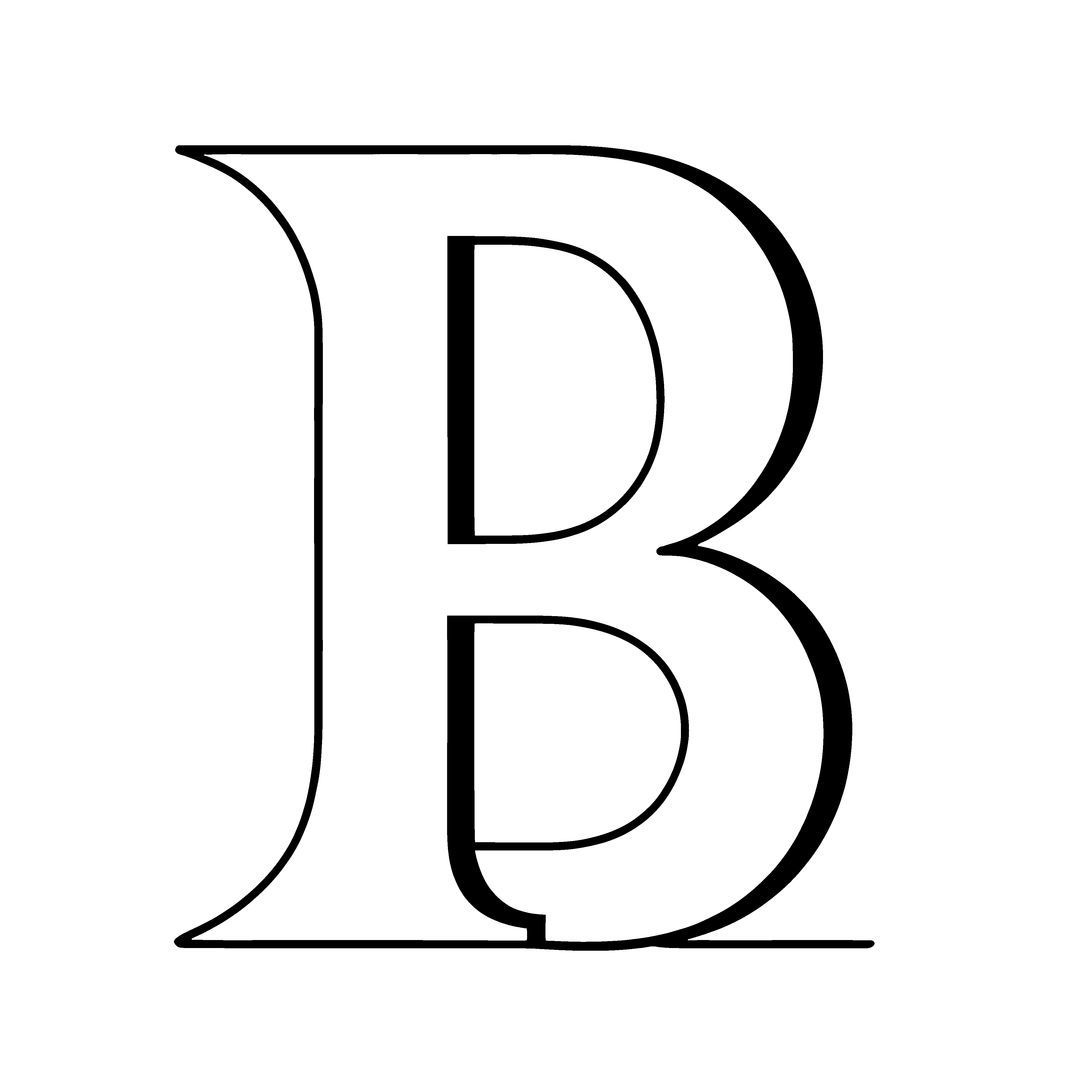 Beeindruckender Buchstabe B in stilvollem Schwarz-Weiß Malbild für kleine Sprachkünstler mit großen Träumen