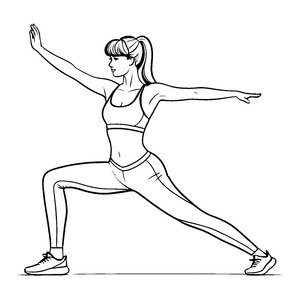Pony in harmonischer Yogapose Ausmalvorlage für inspirierte Bewegungsentdecker
