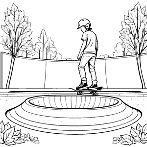 Skateboarder in voller Fahrt über die Rampe Malmotiv für abenteuerlustige Sportbegeisterte