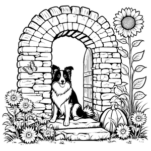 Border Collies-Motiv