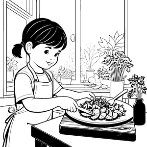 Shiso-Blätter-Motiv