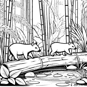 Tapir Jungtiere-Motiv