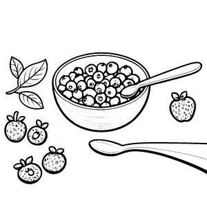Heidelbeeren-Motiv