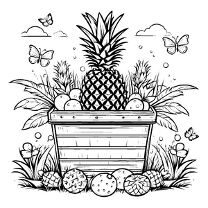 Ananas-Motiv