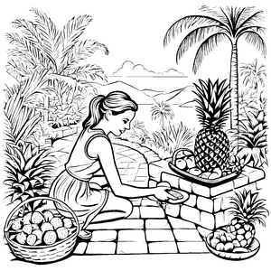 Ananas-Motiv