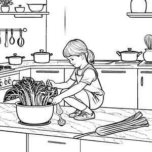 Pak Choi-Motiv